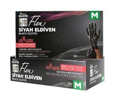 Reflex Glove Flex Siyah Medium 100 Adet Bulaşık Eldiveni