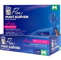 Reflex Glove Flex Mavi Medium 4 x 100 Adet Bulaşık Eldiveni