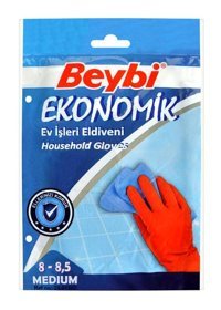 Beybi No 8 Kırmızı Medium 1 Çift Bulaşık Eldiveni