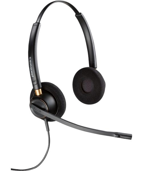 Poly EncorePro 520D 3.5 mm Jak Mikrofonlu Kablolu Kulak Üstü Kulaklık Siyah