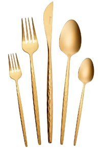 Karaca Callisto Mat 30 Parça 6 Kişilik Çatal Kaşık Bıçak Gold