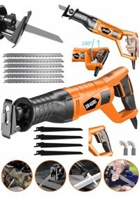 Dragro Grz-tlk9000 10 Uç Kablosuz 9000 W Tilki Kuyruğu Testere Turuncu