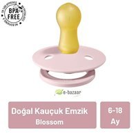Bibs 6-18 Ay Kauçuk Emzik Pembe