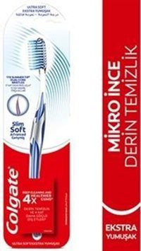 Colgate Slim Soft Advanced Ekstra Yumuşak Manuel Diş Fırçası Mavi