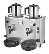 Remta DE15 Jumbo 3000 W 18 lt Paslanmaz Çelik Çift Demlikli Çift Musluklu Paslanmaz Çelik Elektrikli Semaver İnox