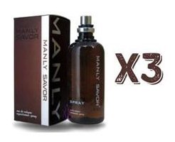 Manly Savor EDC Erkek Parfüm 3x125 ml