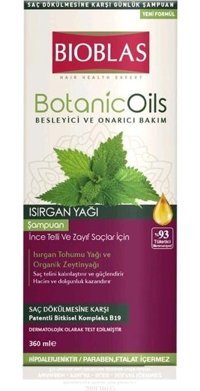 Bioblas Botanic Oils Güçlendirici Tüm Saçlar İçin Isırgan Yağı Şampuan 360 ml