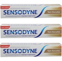 Sensodyne Tam Koruma Naneli Organik Florürlü Diş Macunu 3x75 ml