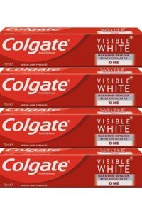 Colgate Visible White One Naneli Florürlü Diş Macunu 4x75 ml