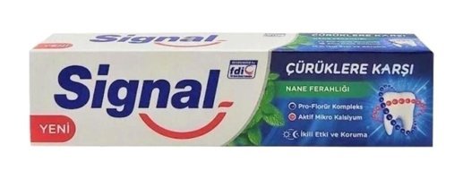 Signal Çürüklere Karşı Naneli Florürlü Diş Macunu 10x100 ml