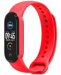 Xiaomi Klasik Mi Band 6 Silikon Yetişkin Akıllı Saat Kordonu Kırmızı