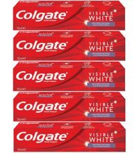 Colgate Visible White Naneli Florürlü Diş Macunu 5x75 ml