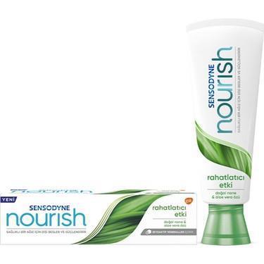 Sensodyne Nourish Aloe Vera Özlü Organik Florürlü Diş Macunu 75 ml