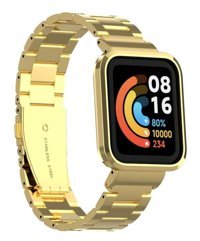 Xiaomi Zore KRD-60 Mi Watch Lite Metal Yetişkin Akıllı Saat Kordonu Altın