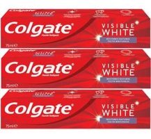 Colgate Visible White Naneli Florürlü Diş Macunu 3x75 ml