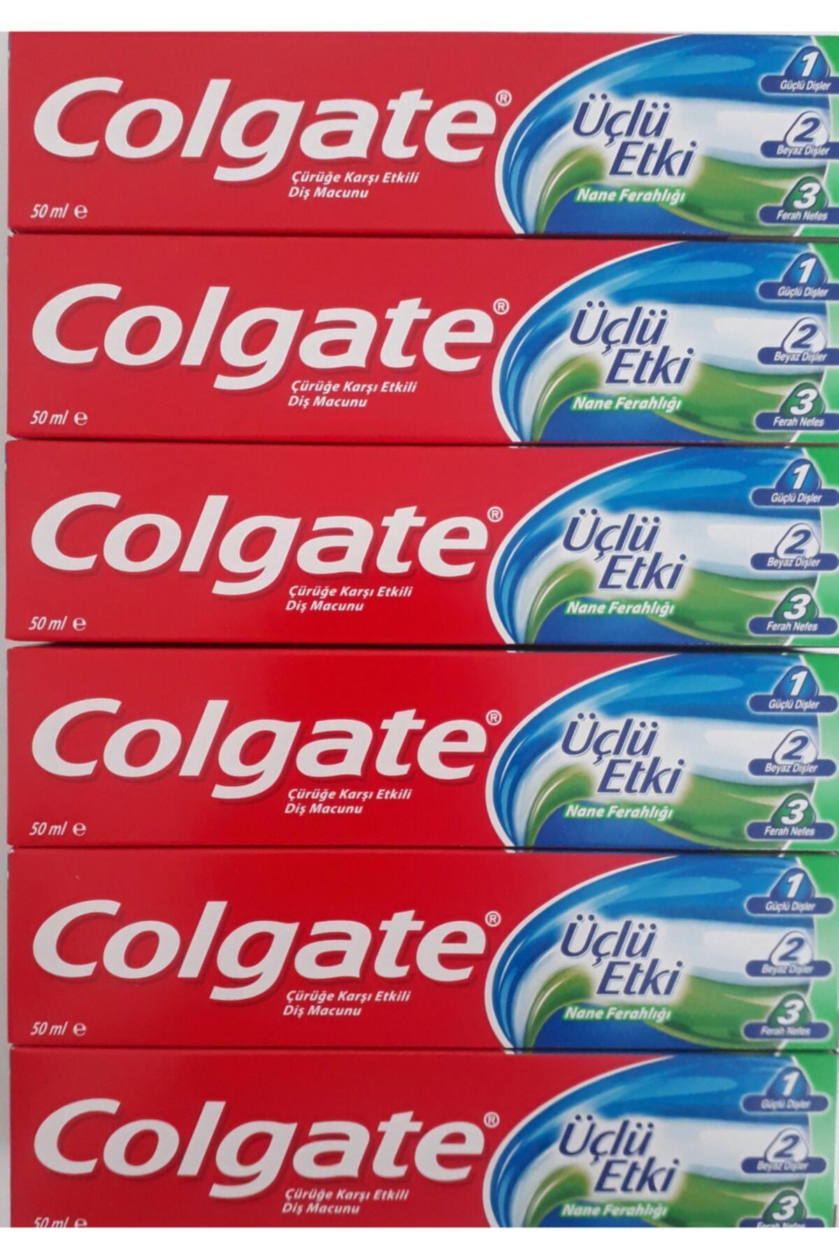 Colgate Naneli Florürlü Diş Macunu 6x50 ml
