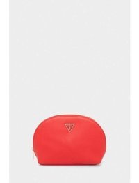 Guess PW1574P3370RED Kırmızı Düz Deri Küçük Boy Seyahat Makyaj Çantası