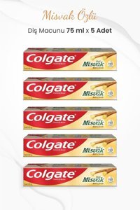 Colgate Misvak Özlü Organik Florürlü Diş Macunu 5x75 ml