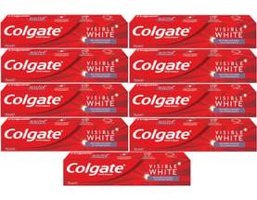 Colgate Visible White Naneli Florürlü Diş Macunu 9x75 ml