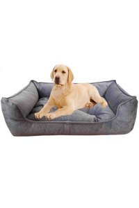 Ecde Ticaret Yıkanabilir Tüm Irklar İç Mekan Köpek Yatağı Gri