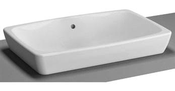 Vitra Klasik Tekli 60 cm Seramik Tezgah Üstü Dikdörtgen Lavabo Beyaz