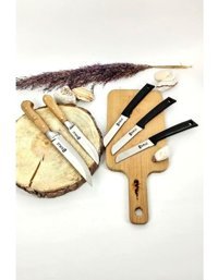 Sürlaz 13-19 cm Ahşap-Plastik Saplı Paslanmaz Çelik 5 Parça Mutfak Bıçak Seti