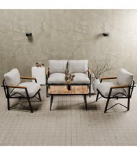 Mb Garden Furnıture Metal 4'lü Bahçe Koltuğu Gri