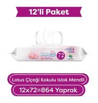 Paddlers Lotus Çiçeği Kokulu 72 Yaprak Islak Mendil