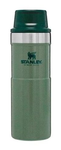 Stanley Klasik Trigger-Action Paslanmaz Çelik 470 ml Bardak Outdoor Termos Yeşil