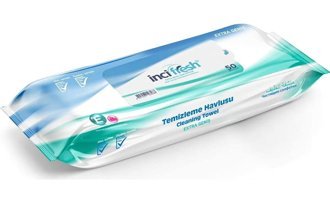 İnci Fresh Vitamin E + B5 50 Yaprak 5'li Paket Vücut Temizleme Mendili