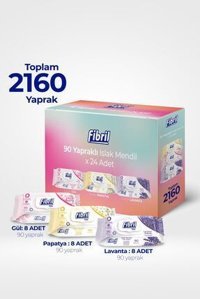 Fibril Care Çiçek Serisi 90 Yaprak 24'lü Paket Islak Mendil