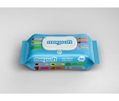 Maysoft 90 Yaprak 24'lü Paket Islak Mendil