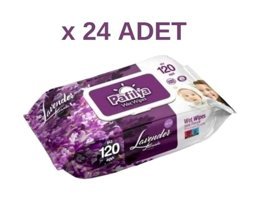 Pafilya Lavantalı 120 Yaprak 24'lü Paket Islak Mendil