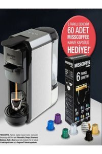 Fantom Mixpresso 1450 W Çelik Kapsüllü Öğütücülü Yarı Otomatik Espresso Makinesi Gri