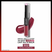 L'Oréal Paris 302 Rose Eternite Kalıcı Parlak Likit Fırçalı - Lipstick Ruj