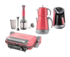 Arzum AR9003 Pro 4'lü Elektronik Çeyiz Seti Mercan