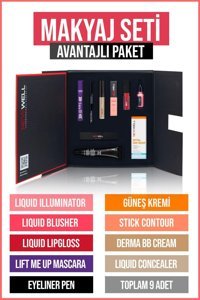 New Well Avantajlı Paket Kutulu Makyaj Seti