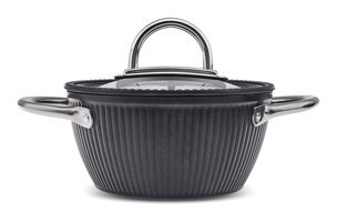 Karaca Bio Leona Cam 2 Parça 18 cm Bio Granit Derin Tencere