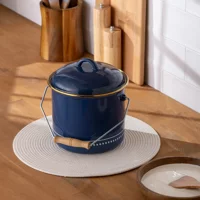 Emsan Hasbahçe Emaye 2 Parça 18 cm Emaye Derin Tencere