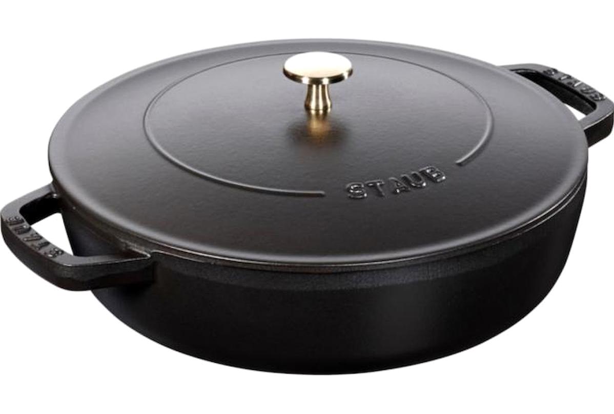 Staub Staub Chistera Döküm 2 Parça 28 cm Döküm Basık Karnıyarık Tenceresi