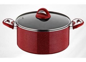 Taç Cam 2 Parça 32 cm Granit Derin Tencere