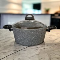 Hascevher Akasya Cam 2 Parça 24 cm Granit Derin Tencere