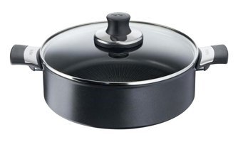 Tefal 6X Excellence Cam 2 Parça 28 cm Titanyum Basık Karnıyarık Tenceresi