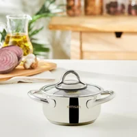 Emsan Master Cam 2 Parça 14 cm Paslanmaz Çelik Derin Tencere