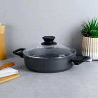 Aryıldız Truecook Cam 2 Parça 24 cm Granit Basık Karnıyarık Tenceresi