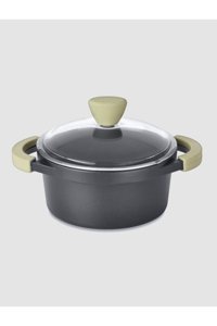 Berghoff Collect & Cook Cam 2 Parça 20 cm Alüminyum Döküm Derin Tencere
