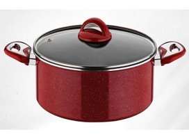 Taç Cam 2 Parça 28 cm Granit Derin Tencere