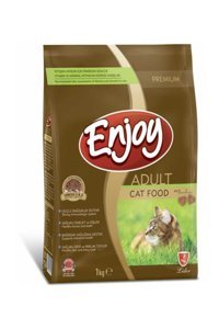 Enjoy Tavuk Aromalı Tahıllı Yetişkin Kedi Maması 1 kg