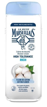 Le Petit Marseillais High Tolerance Pamuk Çiçeği Nemlendirici Vegan Duş Jeli 400 ml