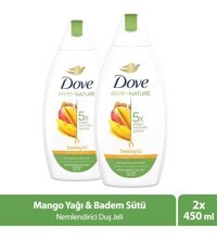 Dove Badem Özü-Mango Yağı Nemlendirici Vegan Duş Jeli 2x450 ml